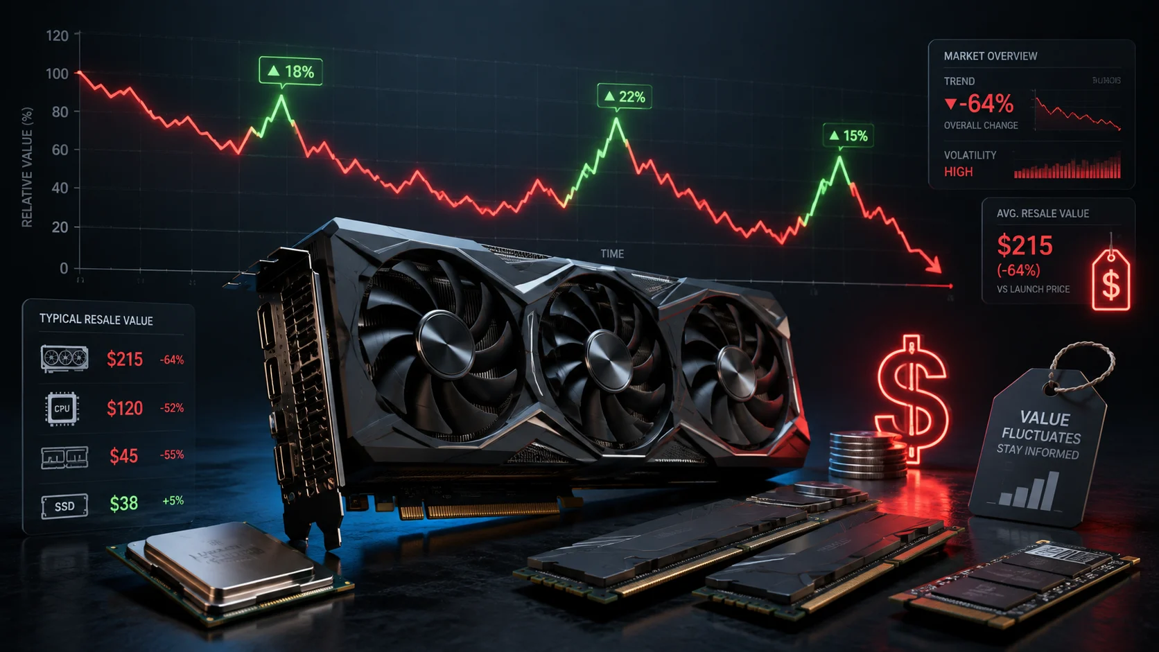 Why GPUs and PC Hardware Lose (and Sometimes Gain) Value